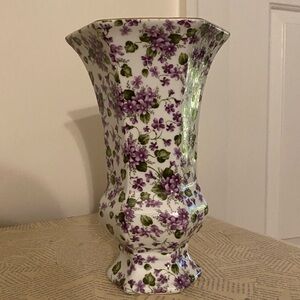 Lavender Blossom Ceramic Vase